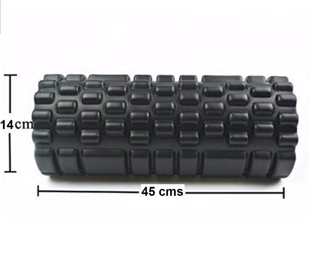 Bodylastics 45cms Foam Roller for Deep Tissue Massage, Relief from Sore Muscles Pain, Pre & Post Exercise Fitness Workout Sessions 1