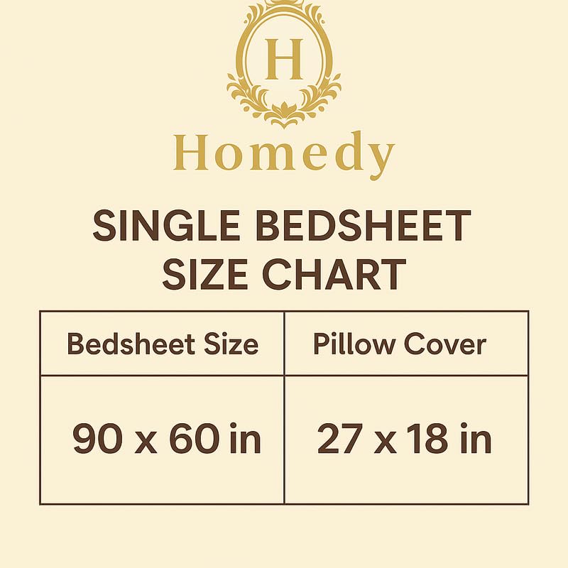 Image of Cotton 210 tc Flat Single | Diwan | Single Mattress Coat Bed Bedsheets for Summer Winter Breathable | Wrinkle Free (Size-60 X 90 Inch) with 1 Pillow Cover 60 x 90 Inches, Floral, Grey Pink