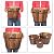 VINGLI 3 pcs Wooden Planter Barrel Set, Real Wood Indoor/Outdoor Flower Pot w/Drainage Holes, Different Sizes, Large Garden Container Box