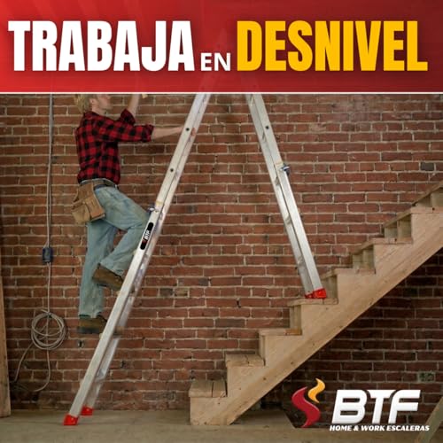 Escalera telescópica de aluminio profesional 4x4PRO con homologación EN131 7