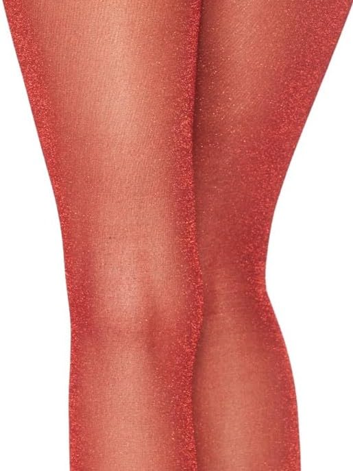 Image of Leg Avenue Women's stretchy High Waist Lurex Shimmer Tights With Metaillic Fiber Shine