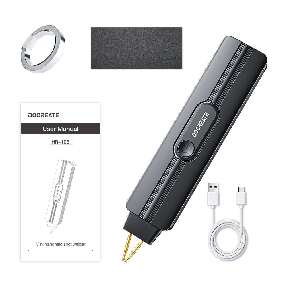 Spot Welder, Rechargeable Portable Handhelpd Spot Welder Machine for 18650 Battery, DIY Spot Welding with 80 Gear Adjustable