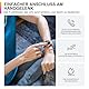 ZPPSNFIT Smartwatch Damen Herren, 1.43 Zoll AMOLED-Display Smart Watch mit Bluetooth Anrufe, Fitness Tracker mit Herzfrequenz Schlafmonitor, IP68 Wasserdicht Fitnessuhr für Android iOS