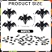 60pcs Halloween Mini Bats, Smooth Washable Resin Halloween Dollhouse Miniatures Dollhouse Miniature Tiny Bats Spooky Themed Cartoon Flat Back Bats for Crafts Scrapbooking (Black)