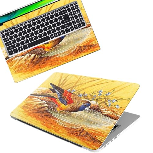 Image of Galaxsia Bird Full Body Vinyl Laptop Skin /Sticker /Cover Upto 15.6 Inches Laptops Laminated-Removable-HD Quality Compatible for Hp-Dell-Sony-Lenovo-Asus etc.(15x10 Inches)
