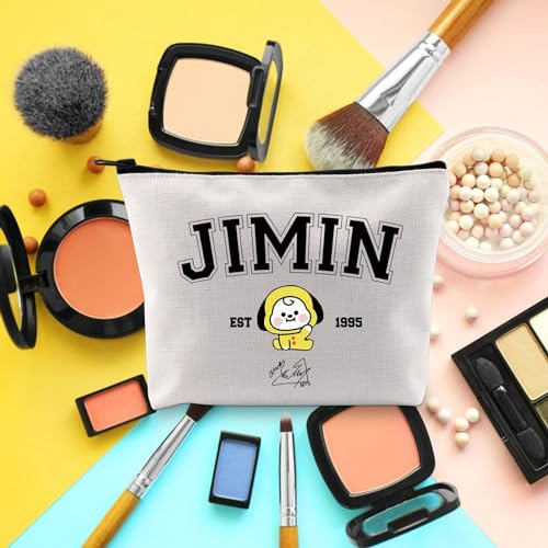 Singer Merch K-pop Characters Bag K-pop Team Gift for Army Singer Fan Gift B-T Inspired Zipper Pouch Bag (Jimin bag)3