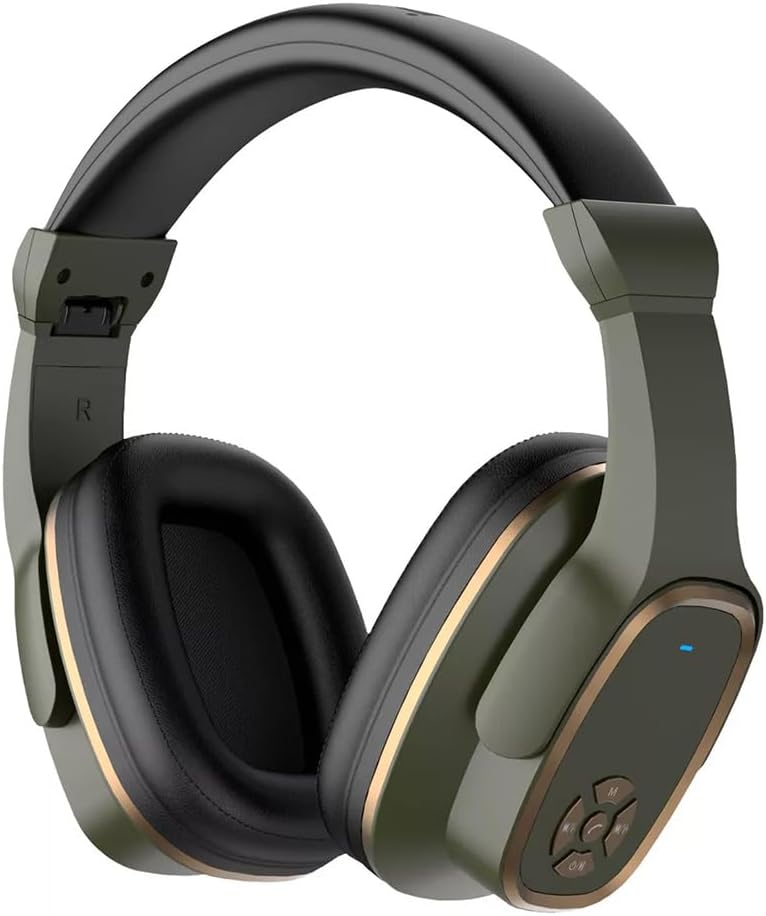 Headset Bluetooth - Over-ear Gamer - Sem Fio - Função caixa de Som - FM + Microfone (Verde Escuro) 1 51jF9ffK14L. AC SL1000
