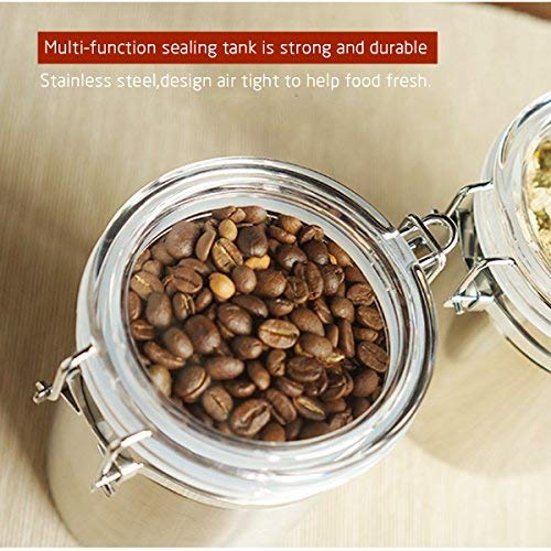 image for ENLOY 4-Piece Stainless Steel Airtight Food Storage Canister Set with 