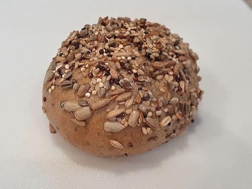 Low Carb Seeded Multi Grain Rolls 5 Pack - Fresh Baked | All Natural | Sugar-Free | No Artificial Sweeteners | Diabetic Friendly |15.5 Oz #TOP24