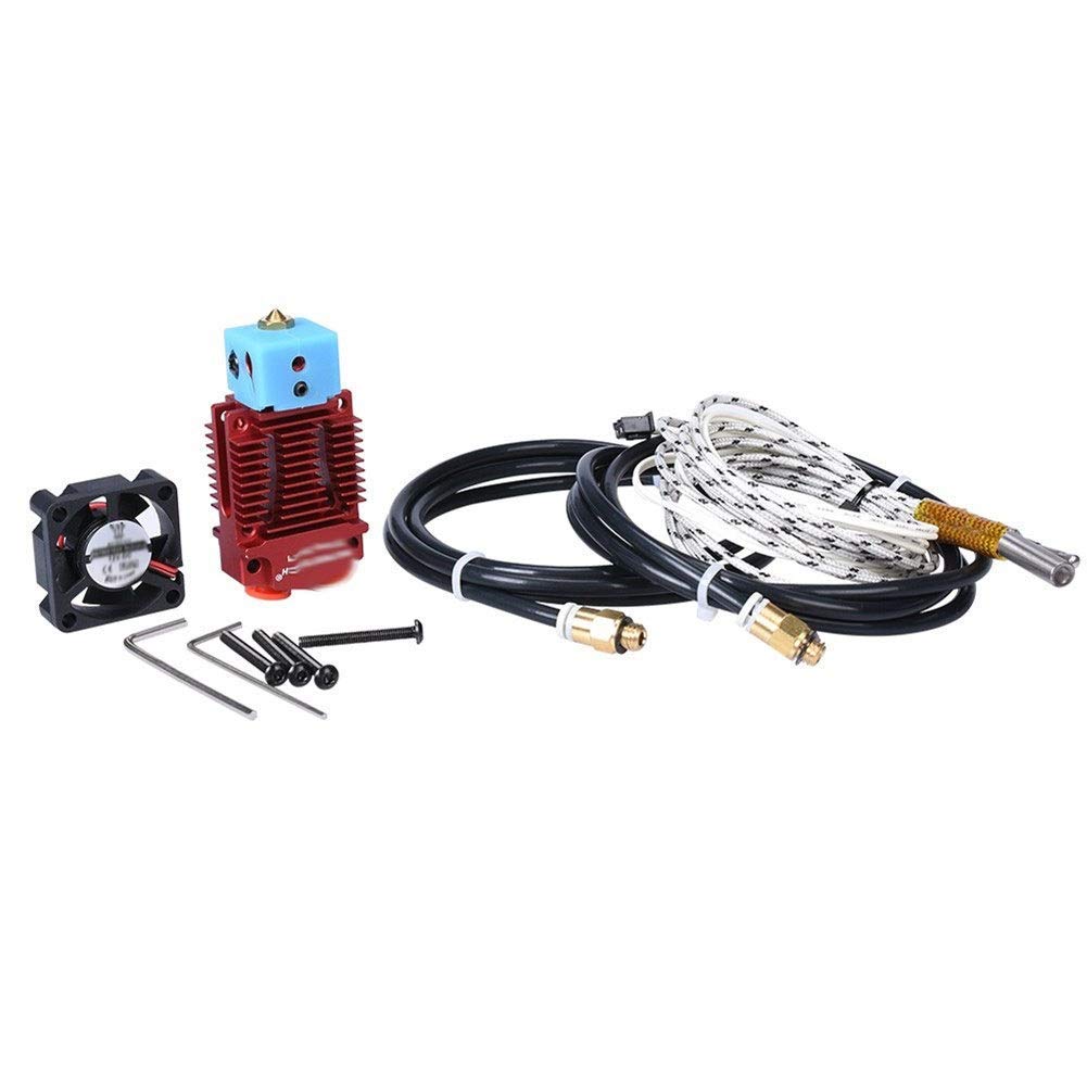 Druckerzubehör 2 in 1 Out Fit für Hotend J-Head Extruder Zubehör für 3D-Drucker Bowden Extruder Multi-Color 12V/24V 1,75MM Filamentlüfter VS V6 Hotend.