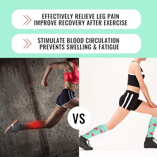 Image of fenglaoda Compression Socks for Women Men 3 Pairs Graduated Compression Support Circulation Socks for Nurses