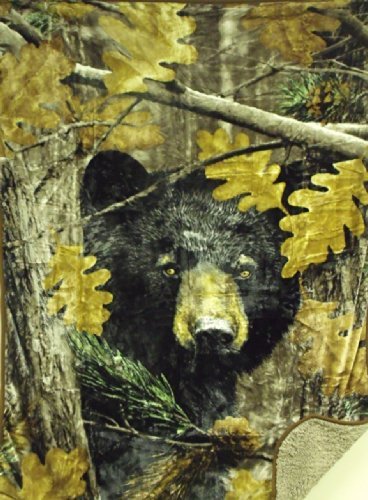 Camo "Huntsman Collection" Woodland Forest Style Borrego Blanket