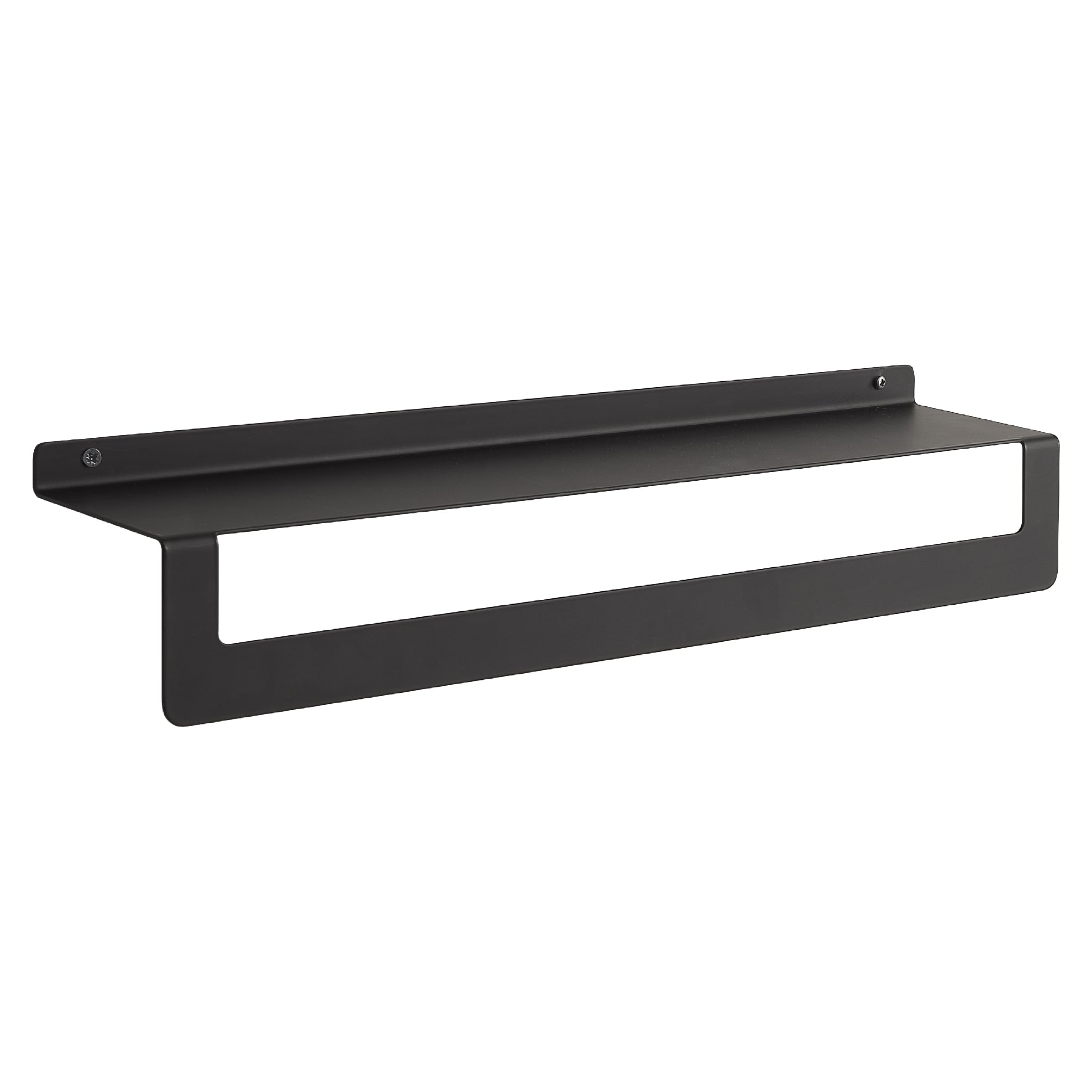 Gedy Cleo Estante baño Doble función, Estante Ducha, repisa para baño, toallero baño, toallero Pared, Negro Mate, Acero Inoxidable AISI 304, 50 x 10 x 9,5 cm, Impermeable