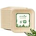 ECOLipak 6 Inch Compostable Palm Leaf Plate Like Bamboo Plate, 50 Pack Disposable Biodegradable Plates Suitable for Party, Dinner 1