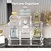 Choowin 6 Tier Acrylic Display Riser Stand Shelf for Collectibles, Action Figures, Funko Pop, Perfume - Tiered Display Stand with Base, Large