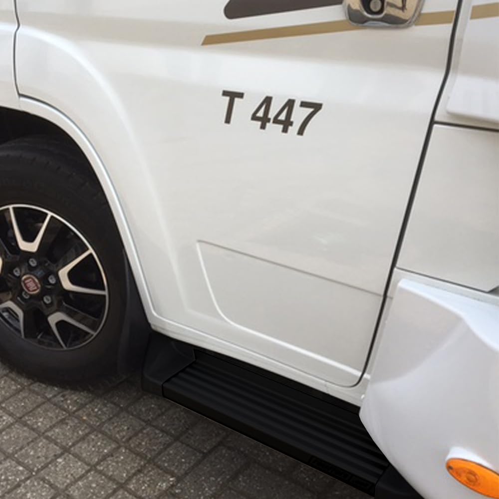 Marchepied libre d'accès marche d'entrée pour FIAT Ducato, pour Citroën Jumper, pour Peugeot Boxer, pour Opel Movano, camping-car avec ABE noir