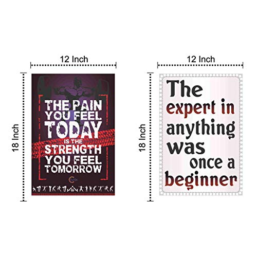 Image of Giant Innovative Bamboo Quote Poster, Multicolour, 12 X 18 Inch