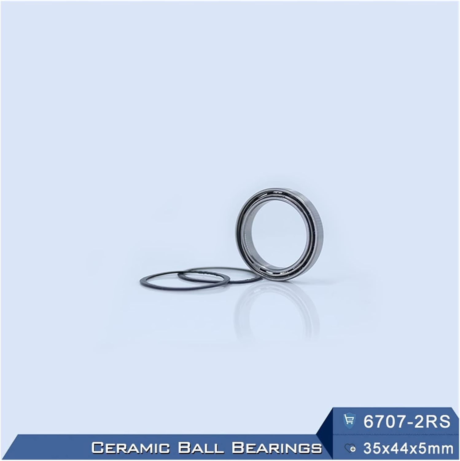 LANGshaw 6707 Hybrid Ceramic Bearing 35 * 44 * 5 mm (1 PC) Industry Motor Spindle 6707HC Hybrids Si3N4 Ball Bearings 3NC 6707RS Leisurely