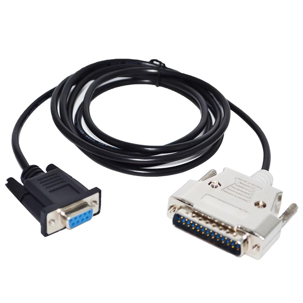 RIKYJIC DB9 Female to DB25 Male Adapter Cable for Mettler Toledo Scale Display PC Connectivity(1.8 Meters)