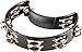 RhythmTech RT1010 Tambourine, Nickel Jingles, Black