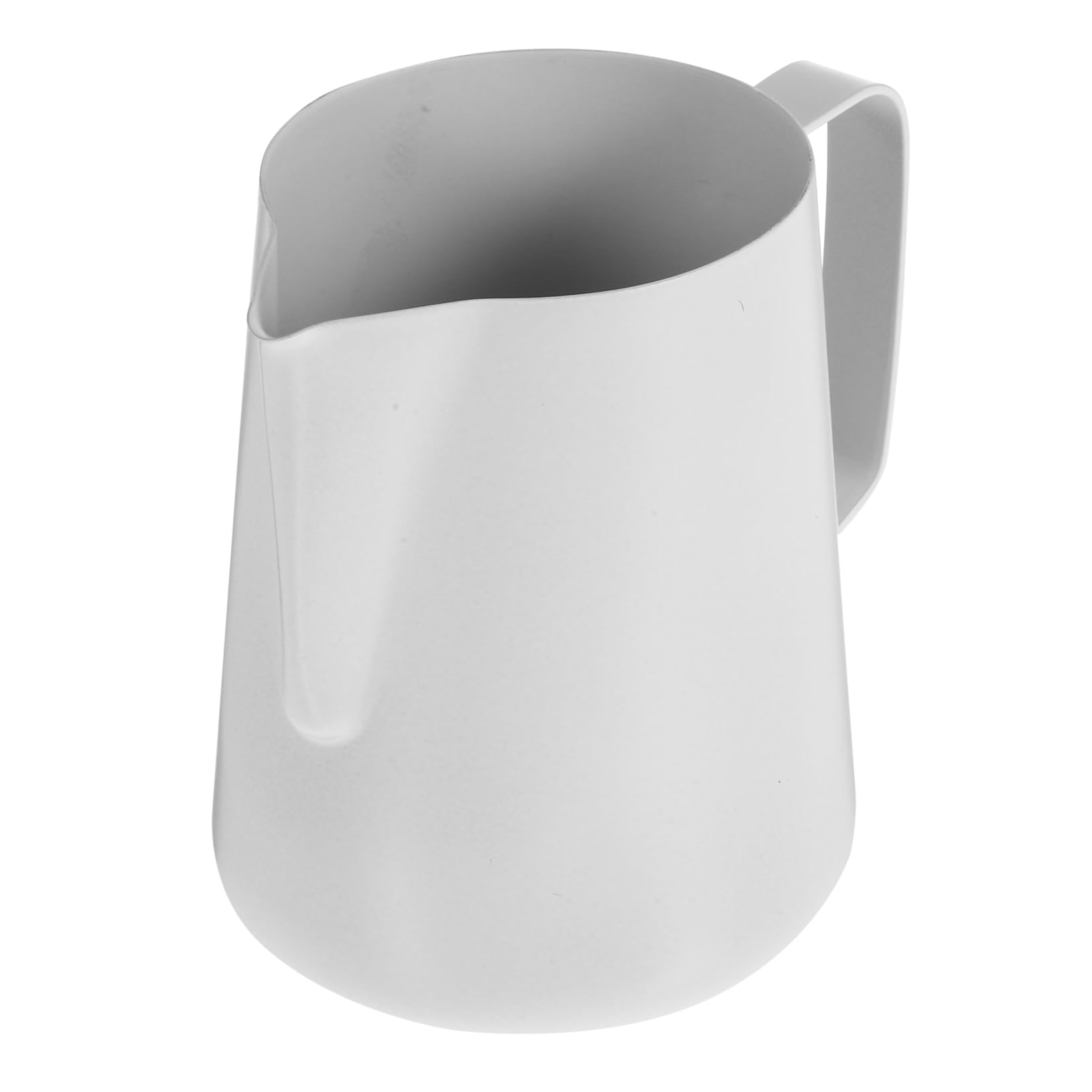 Jarra para Espumar Leche Acero Inoxidable Teflón Antideslizante Jarra para Café Latte con Fácil Vertido y Limpieza Ergonomía Cómoda Hogar y Cafeterías