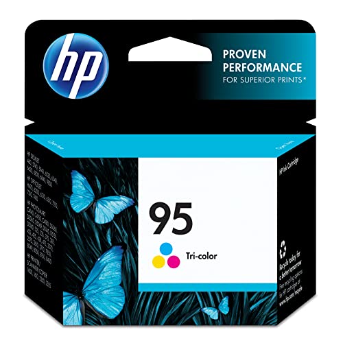 HP 95 Tri-color Ink | Works with HP DeskJet 460, 5000, 6000, 9800; OfficeJet H470, 100, 6000, 7000; PhotoSmart C4100, D5000, 300, 400, 2000, 7850, 8000; PSC 1600, 2350 Series | C8766WN
