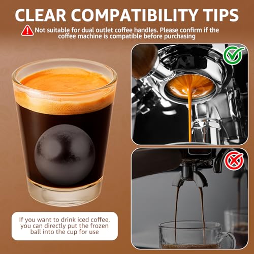 Boule à expresso réutilisable finie l'amertume du café chaud avec ce lot de 2