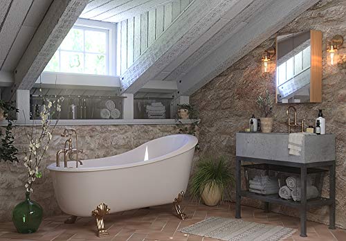 Premier Housewares, 2403292, Armadietto pensile a 2 ante, con specchio, effetto quercia - Image 7