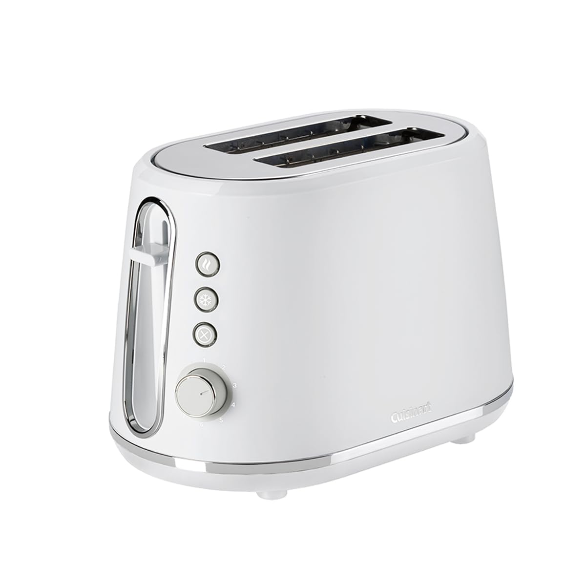 Cuisinart Tostapane a 2 fette | Fessure larghe, ideali per pane spesso e bagel | Leva di sollevamento alta | 7 livelli di doratura più scongelamento | Bollitore abbinato disponibile | Bianco