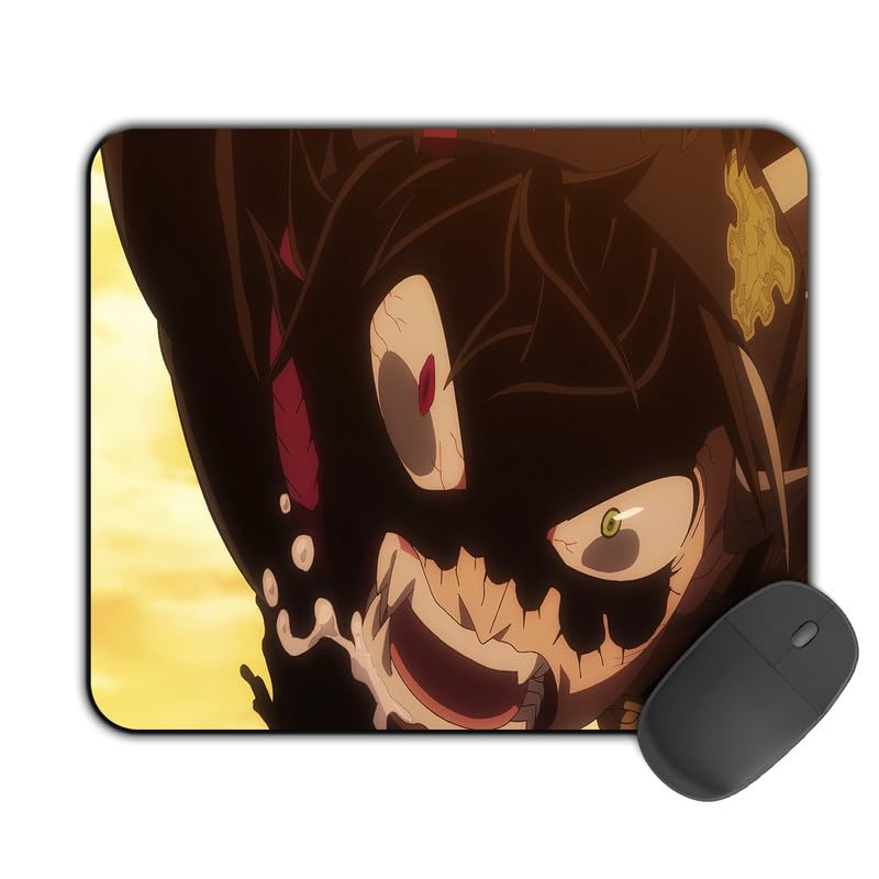 Image of Printed Design Mouse Pad Demonic Asta 2 (200MM X 240 X 3MM) Enhance Gaming and Work Performance Comfortable and Precise Non-Slip Water Proof Black Clover Mouse Pad.