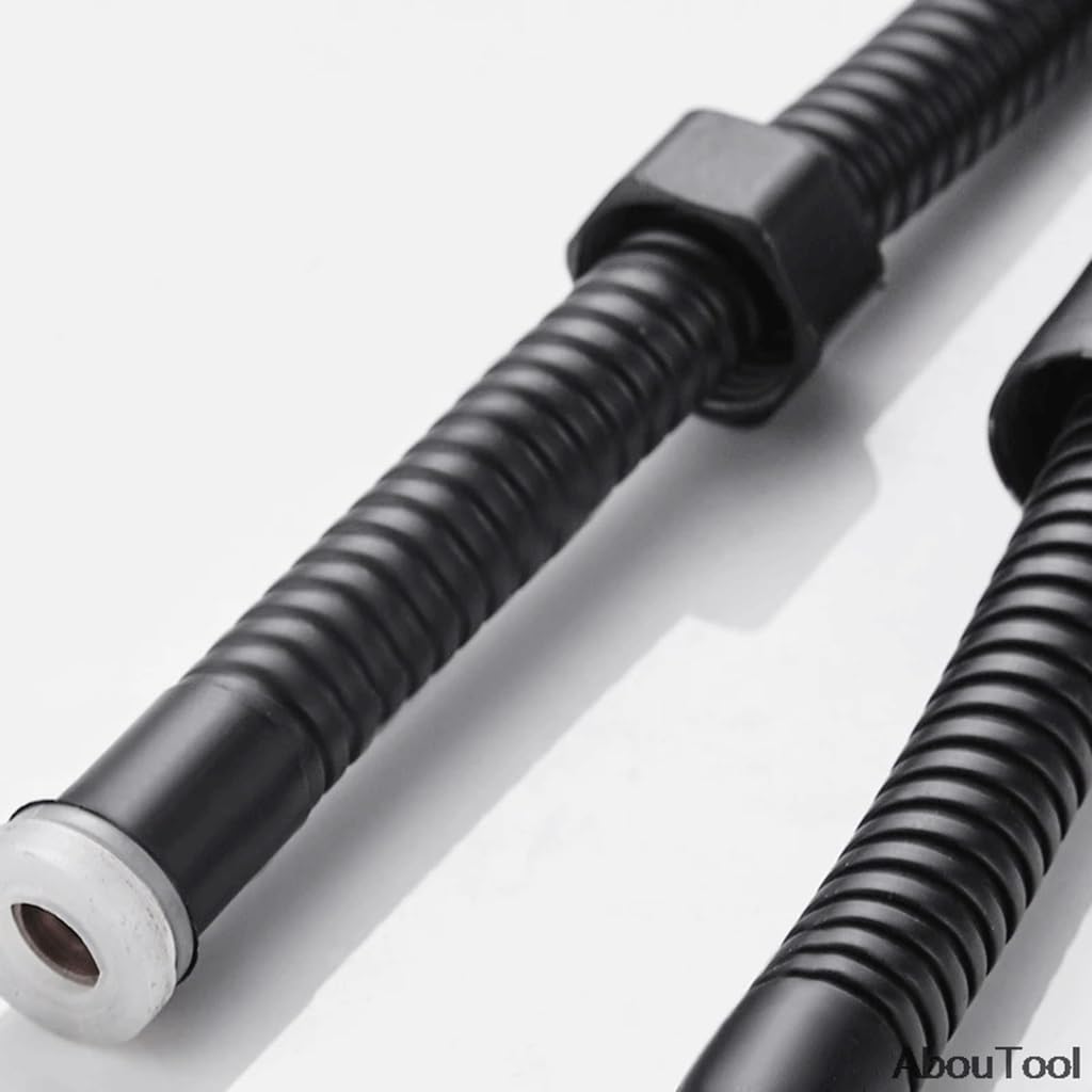 Tubo de ducha antitorsión, Grifo de baño negro de 150 cm, manguera flexible de acero inoxidable, for ducha de alta presión en el hogar y el jardín.