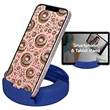 Holds smartphones or tablets up to ½” thick with the protective cases on. - Dimensions: 4” d x 1” h We recommend using the tablet in the horizontal position. Durable and sturdy design for everyday use Uses: FaceTime, video conferencing, video recordi...