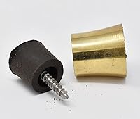 Vista 7 de Mango de caña solo con cuello de punta de latón de goma, cabeza de águila de latón fundido con varilla de repuesto de conector exterior, mango