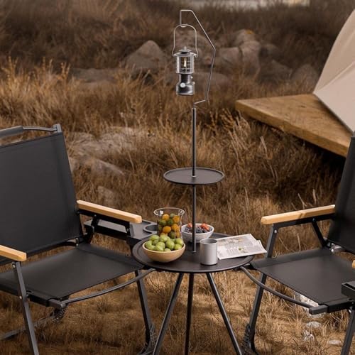 Tables de camping extérieures pliables et compactes avec support stable