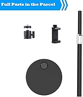 Vista 2 de Soporte para cámara web Facecam para trípode de escritorio compatible con Elgato Facecam y luces, color negro