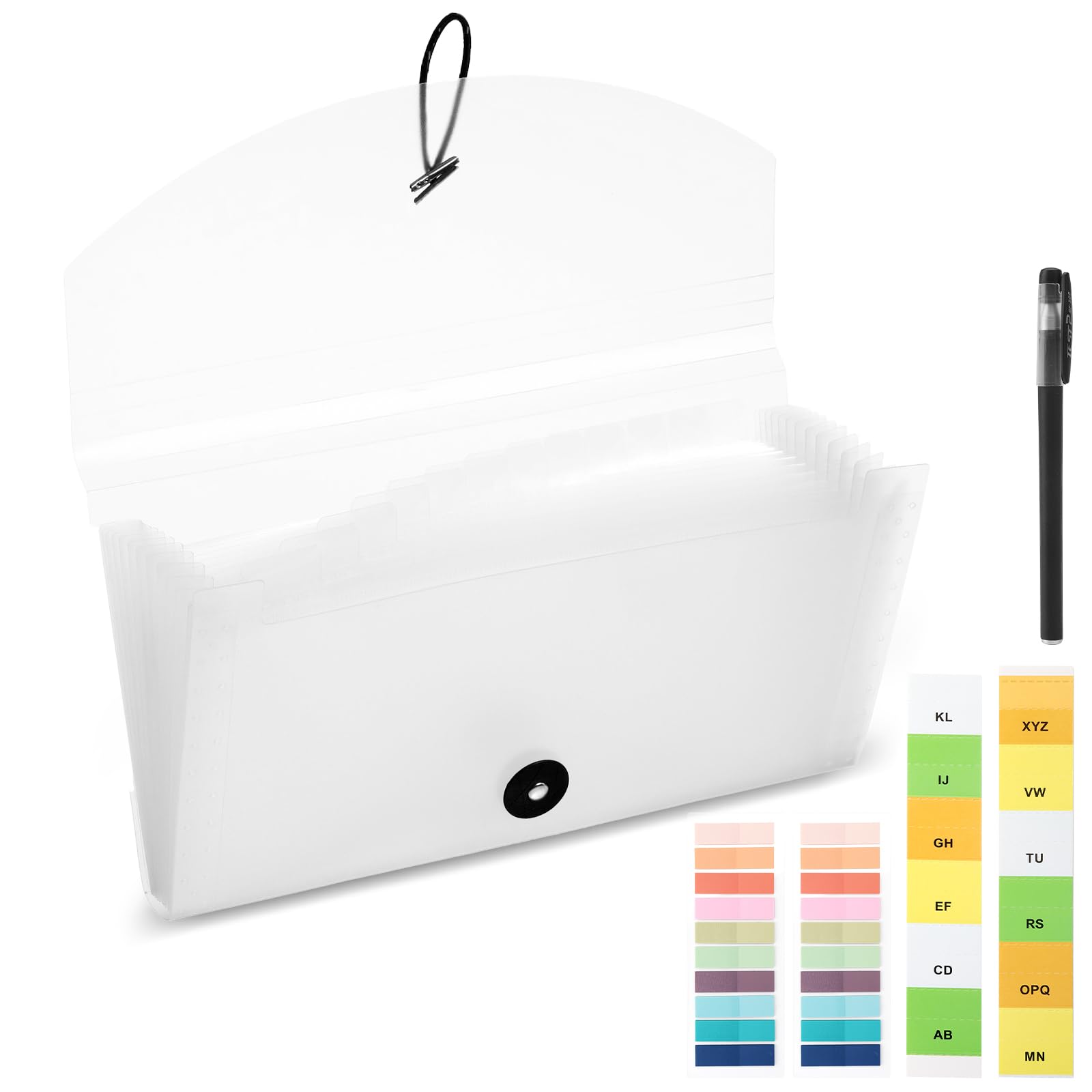 Quittung Coupon Organizer, Fächermappe mit 13 Kleine Taschen Erweiterbare Ordner Dokumentenmappe für Aufbewahrung von Empfang Karten Quittungen 
