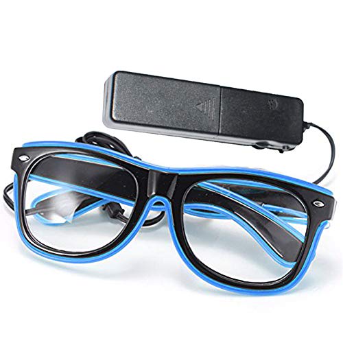 GCBTECH LED Bril Blauw Roze Groen Neon Licht Bril EL Neon Knipperende Lichtgevende Bril Verstelbaar Geluidscontrole… - Image 3