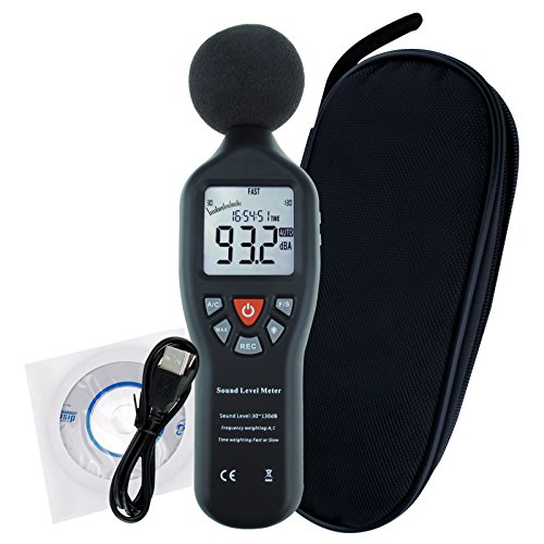 Professional Decibel Meter, Digital Sound Level Meter with Backlight Display High Accuracy Measuring