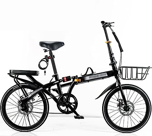 Bicicleta plegable urbana con freno de disco y cuadro de acero de 16 pulgadas