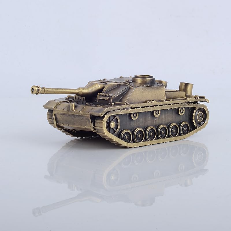 1:72 niemiecki Stug III Ausf.G szturmowy czołg z pistoletu szturmowego całkowicie metalowy model odlewany ciśnieniowo model wojskowy meble do ekspozycji (brązowy)