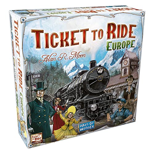 Days of Wonder , Ticket to Ride Europe Board Game , Ages 8+ ,