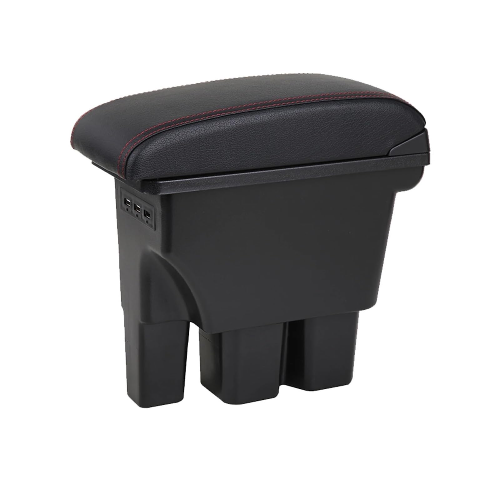 Ggwqoops Car Armrests For Suzuki For Jimny For JB74 Car Center Armrest Box Assembly Storage With USB Ports Retrofit Parts Interior Accessory Armrest Box(Red Line Model)