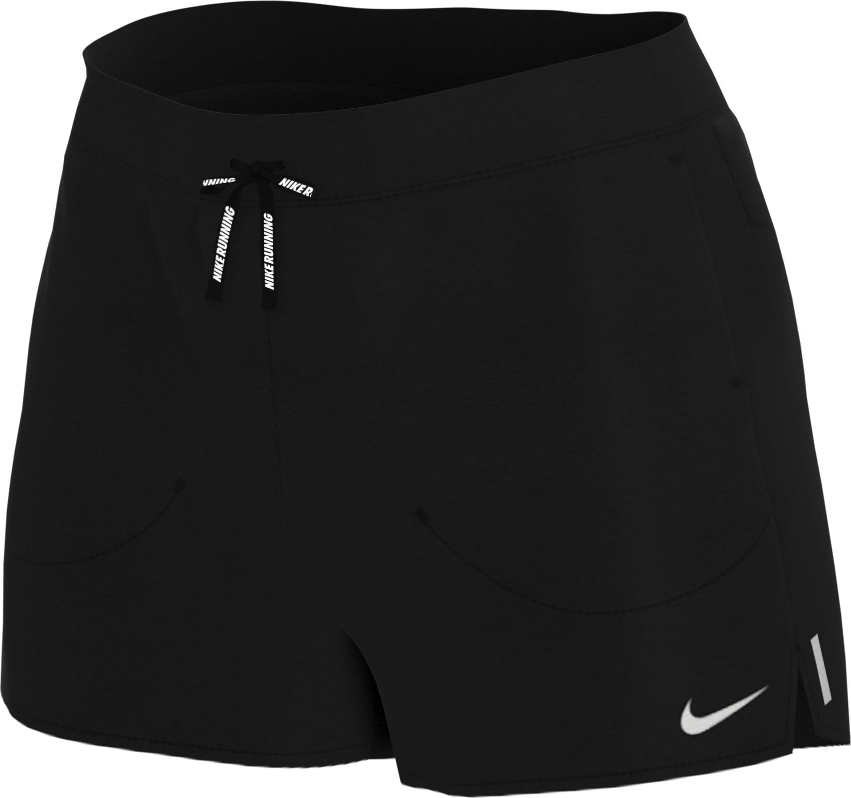Nike Men's Black M Nk Df Stride 5In Bf Shrt T-Shirt, /Black/Slicctive Silv, Xxl