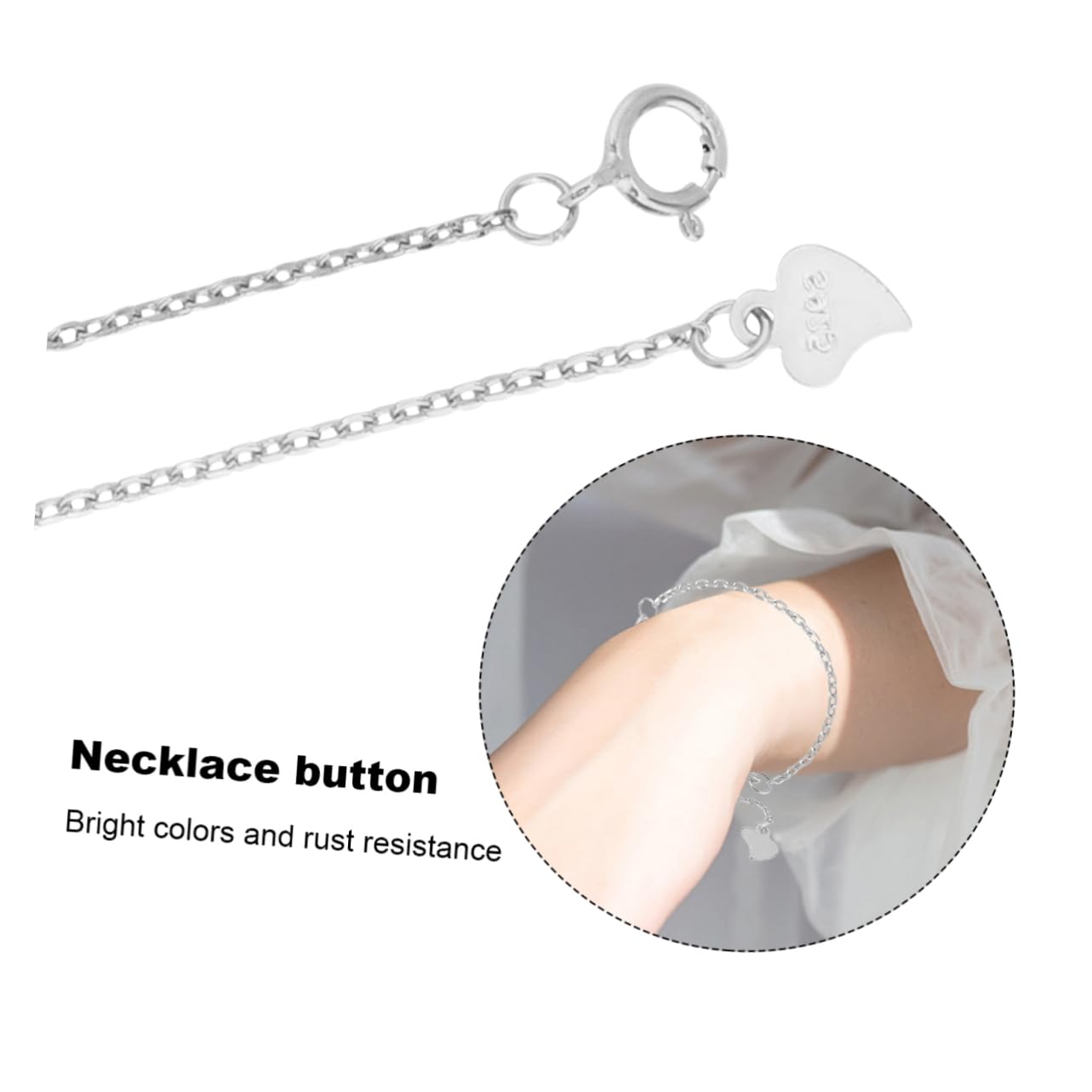 VILLCASE 9stücke Teiliges Kettenverlängerungen Aus Langlebigem Silber Für Armbänder Und Halsketten Mit Einzigartigem Design Und Praktischem Karabiner Für -schmuckgestaltung