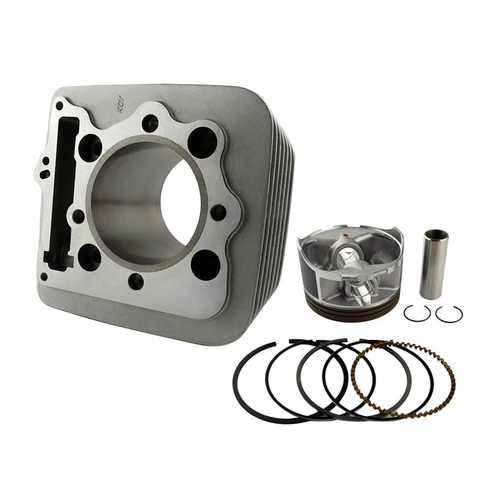 AHL Cilindro de 85 mm, kit de juntas de culata, kit de pistón, filtro de aceite, filtro de combustible y tubo de aceite de 40cm compatible con Honda XR400 1996-2004