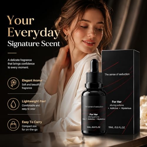 Pheromone Perfume for Women, Floral Long Lasting Enhanced Essence Scent, Compact Mini Portable Travel Perfume for Daily Use - Image 3