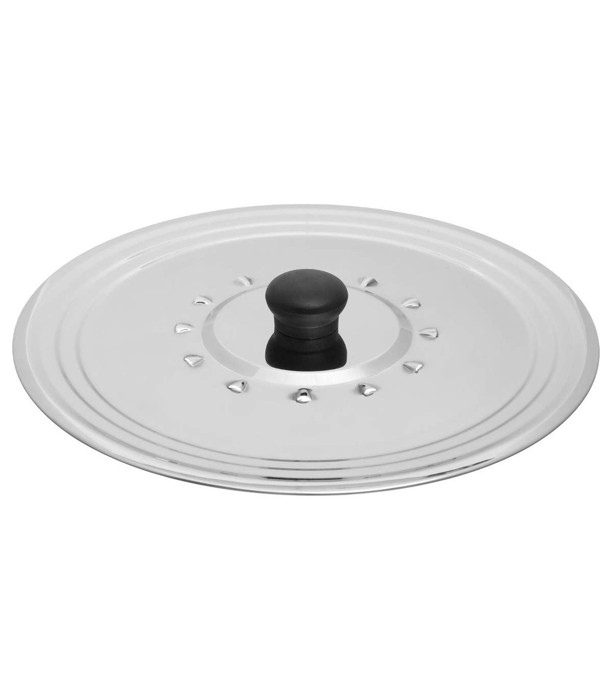 1 x stainless steel lid – universal protection against splashes – multi-size steam hole – suitable for pots and pans with a diameter of 26, 28, 30 cm