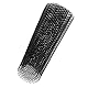 Auto Kühlergrill Gitter, Alu Renngitter, 8 x 16 mm Loch, Universal- Auto Renngitter, Maschennetz, Gitterkörper, Stoßstange, rautenförmiger Grill, schwarz (100 x 33 cm)