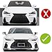 MUNALP A Pair Rear Bumper Canards for Lexus IS300 IS350 2021-2025 Base F Sport Rear Chin Spoiler Splitter ABS (Glossy Black)
