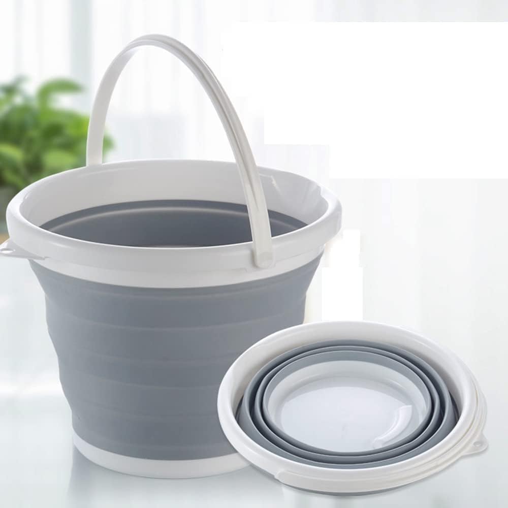 Silicone Folding Bucket – Collapsible 10L Water Storage Bucket, Space-Saving & Durable for Home & Travel Use-image-34